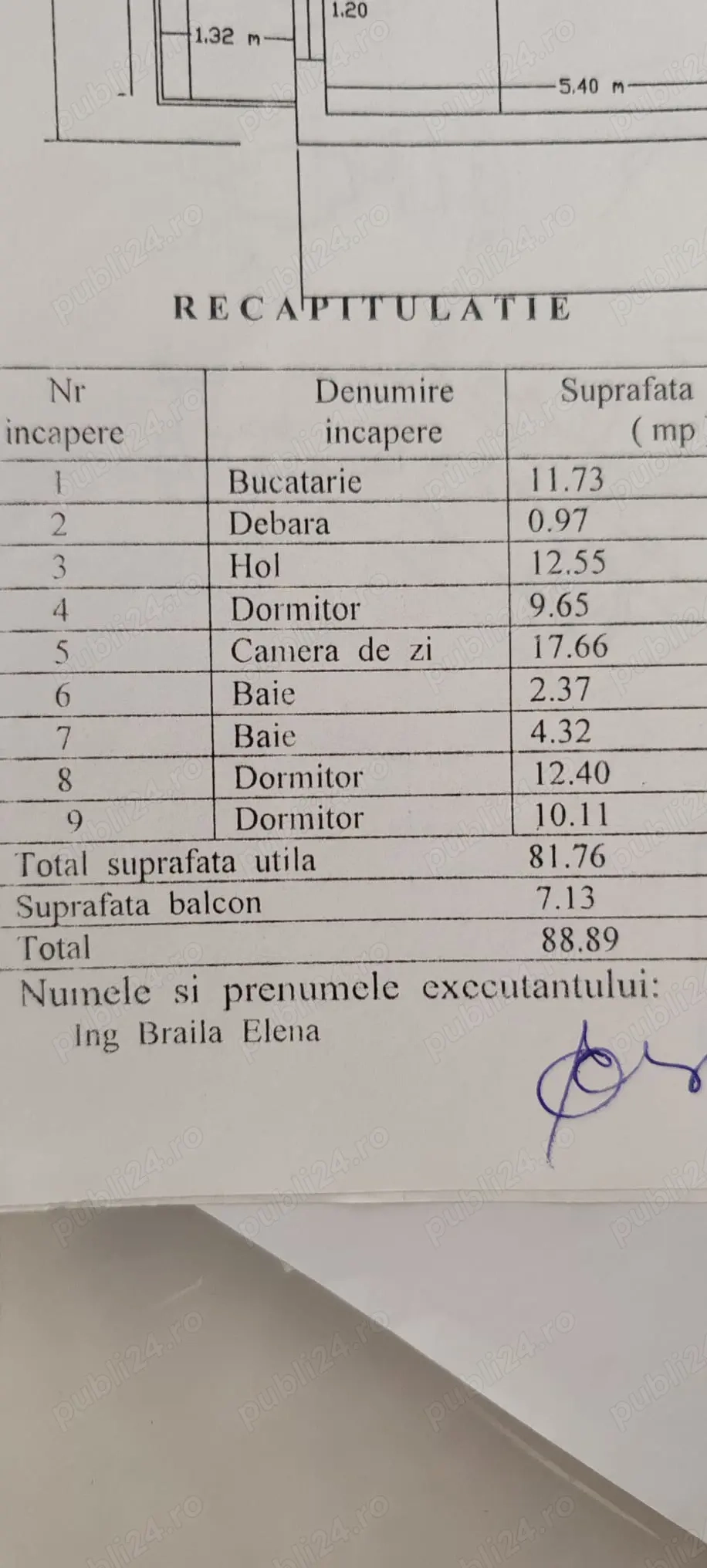 Vând apartament 4 camere 