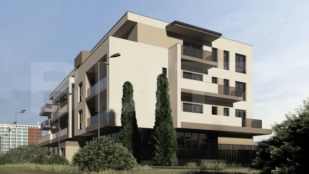 Apartament modern 2 camere, bloc NZEB, 51 mp, zona Terra