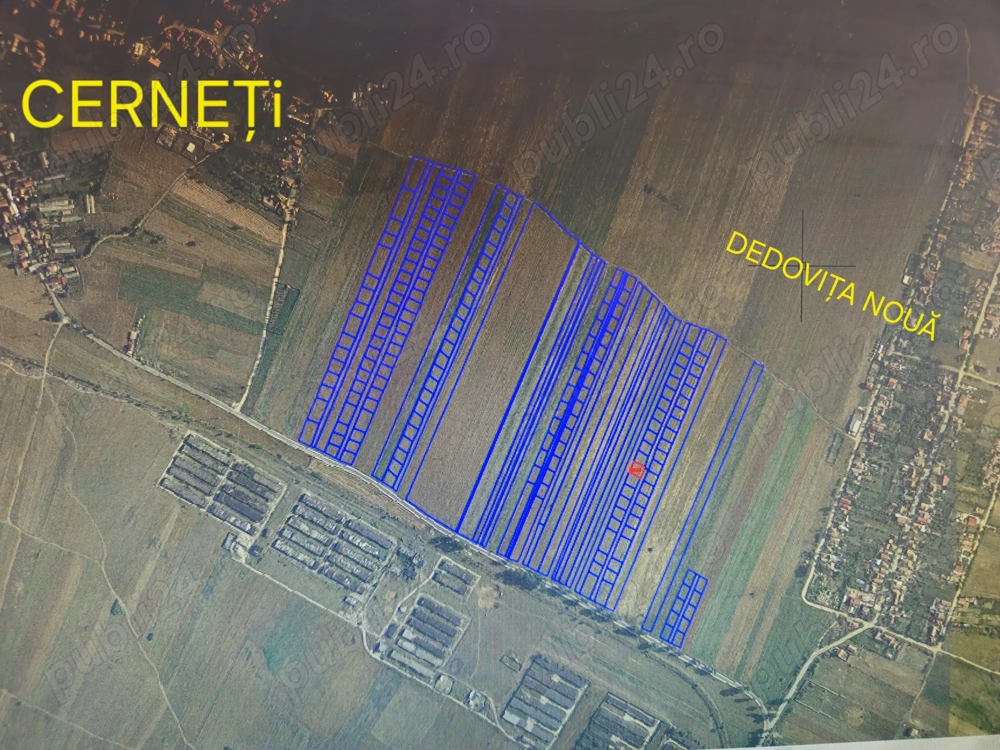 Vând parcelă de 500mp, situată între Cerneți si Dedovița Nouă!