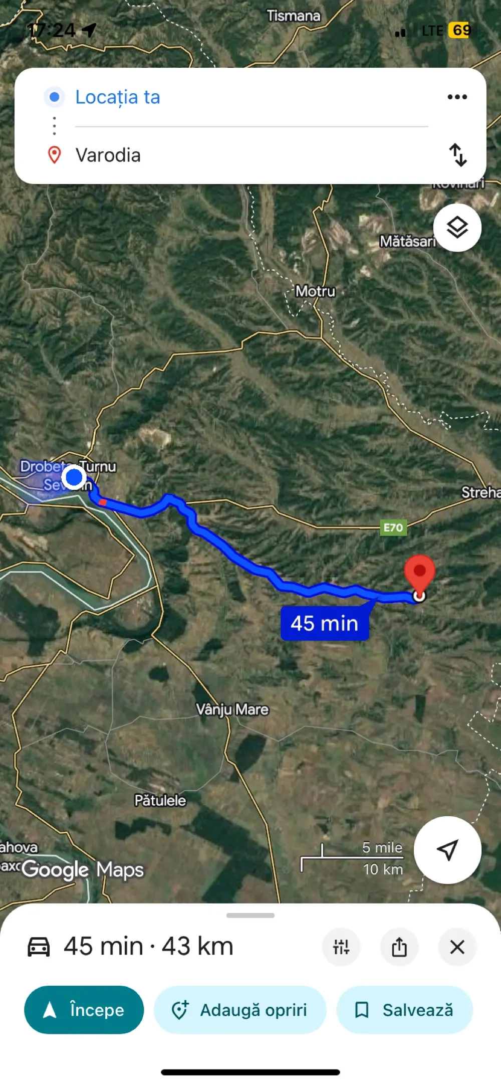 Teren Varodia 43km de Severin