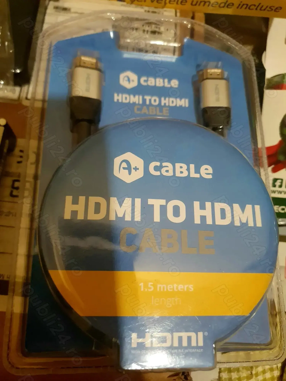 Cablu Hdmi la Hdmi 1.5metri NOU, Sigilat