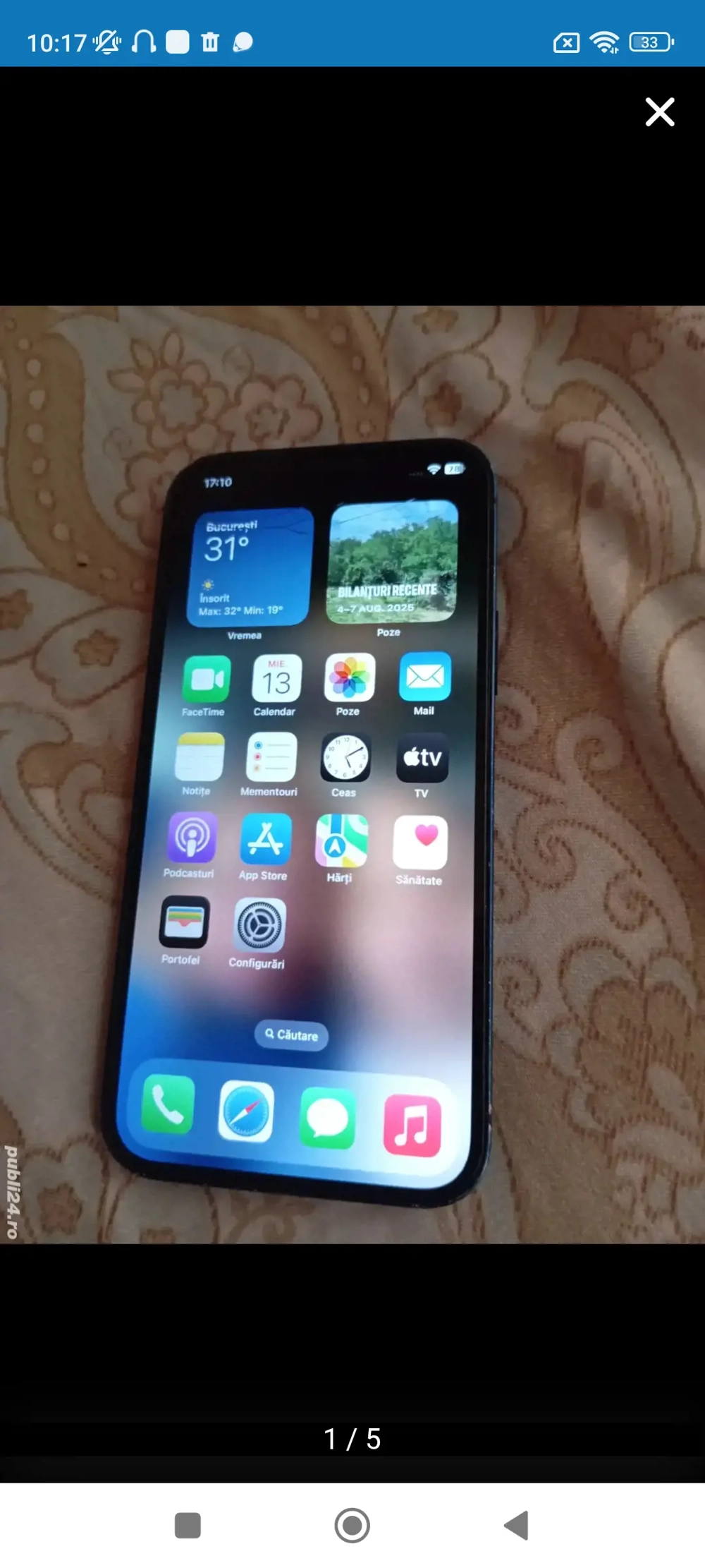 iPhone 12 de 128 gb blue in cutie