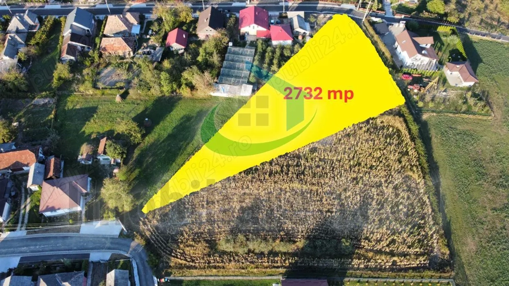 Teren intravilan 2732 mp, Strada 1 Mai, Somcuta Mare, zona de case