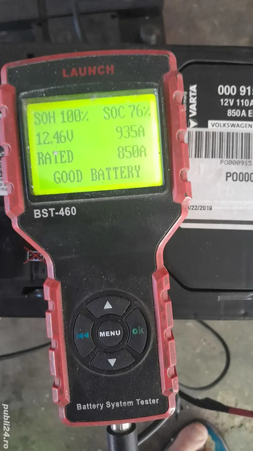 Baterie auto 110ah,curent pornire 850a