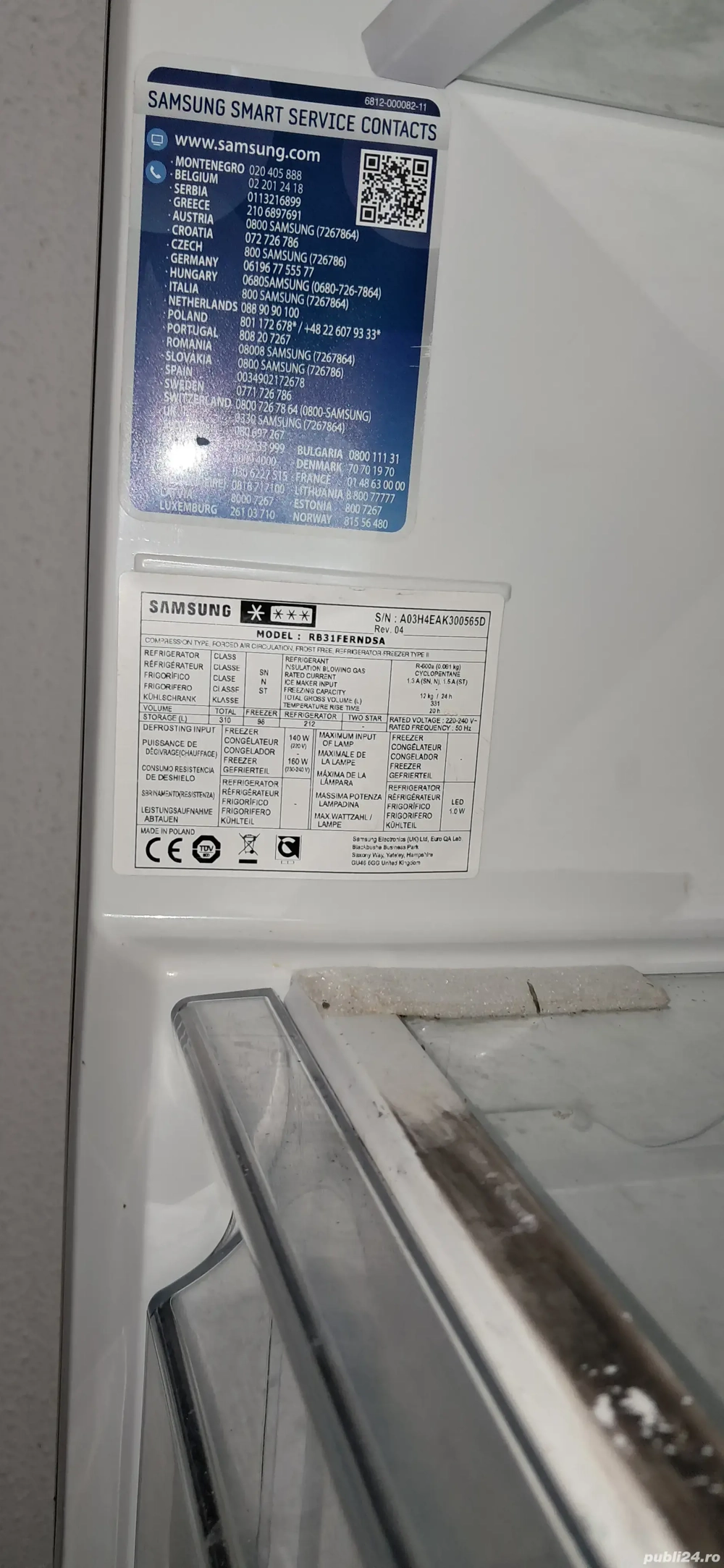 Combina frigorifica Samsung