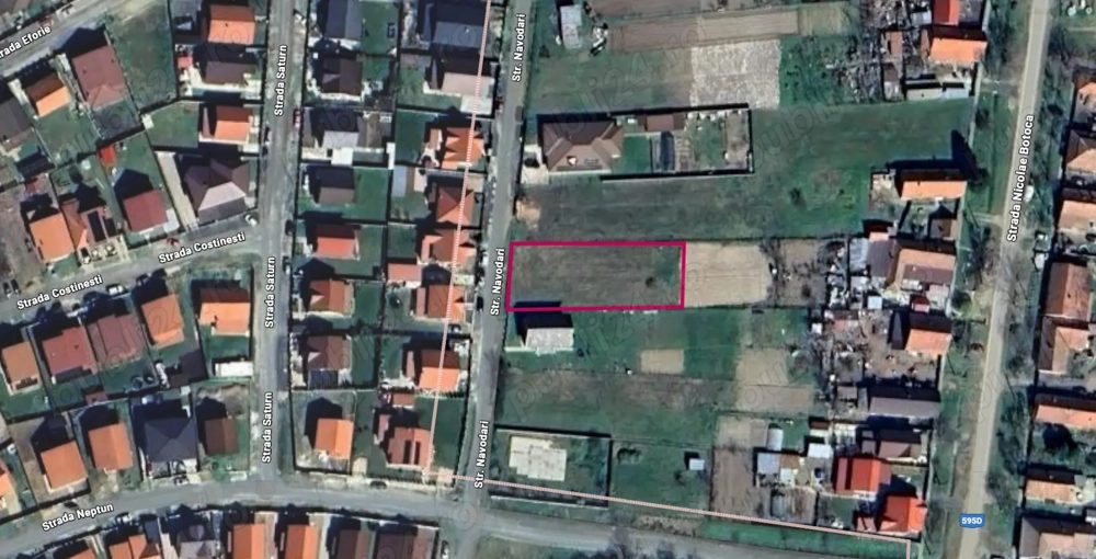 Teren intravilan 1019 mp - Front stradal 19.88m -  URSENI - Ideal constructie casa.