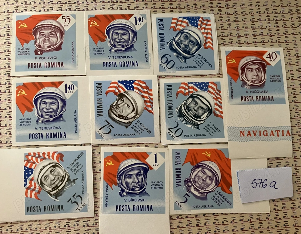 Timbre Romania LP 576a Navigatie cosmica