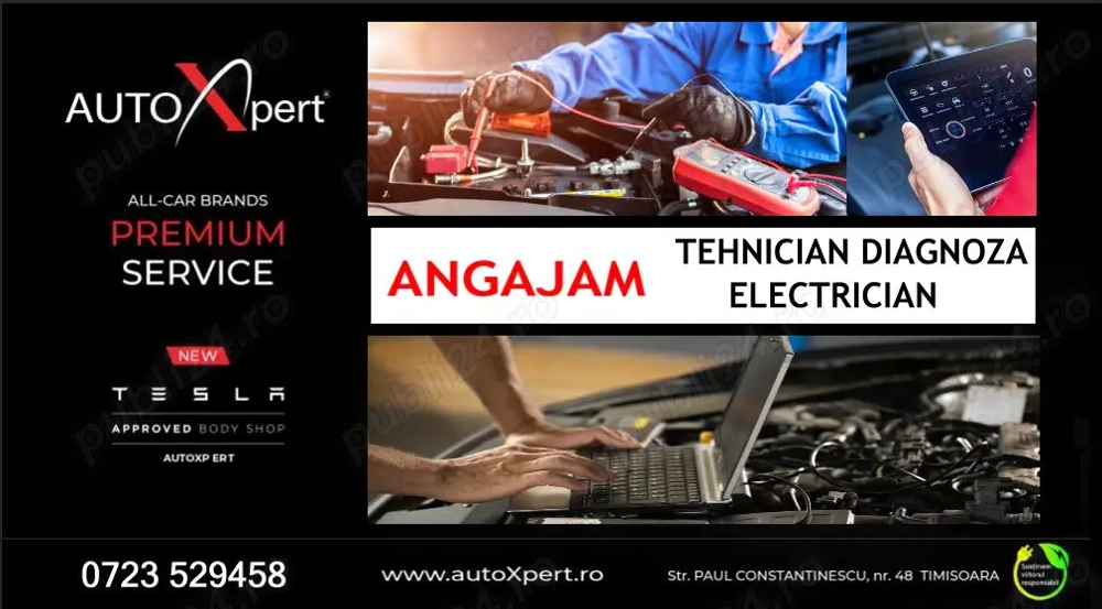 AutoXpert Timisoara angajeaza Electrician Auto   Tehnician Diagnoza