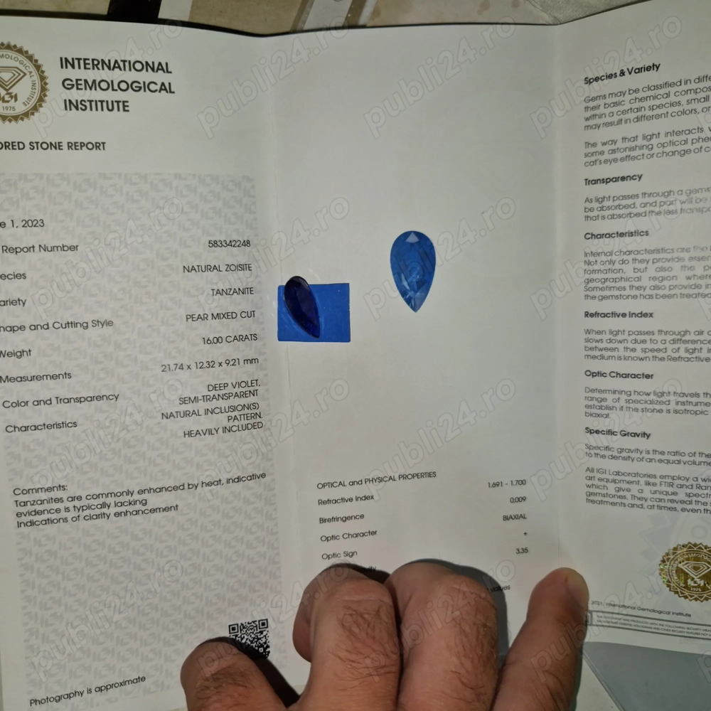 Tanzanit 16 karate .