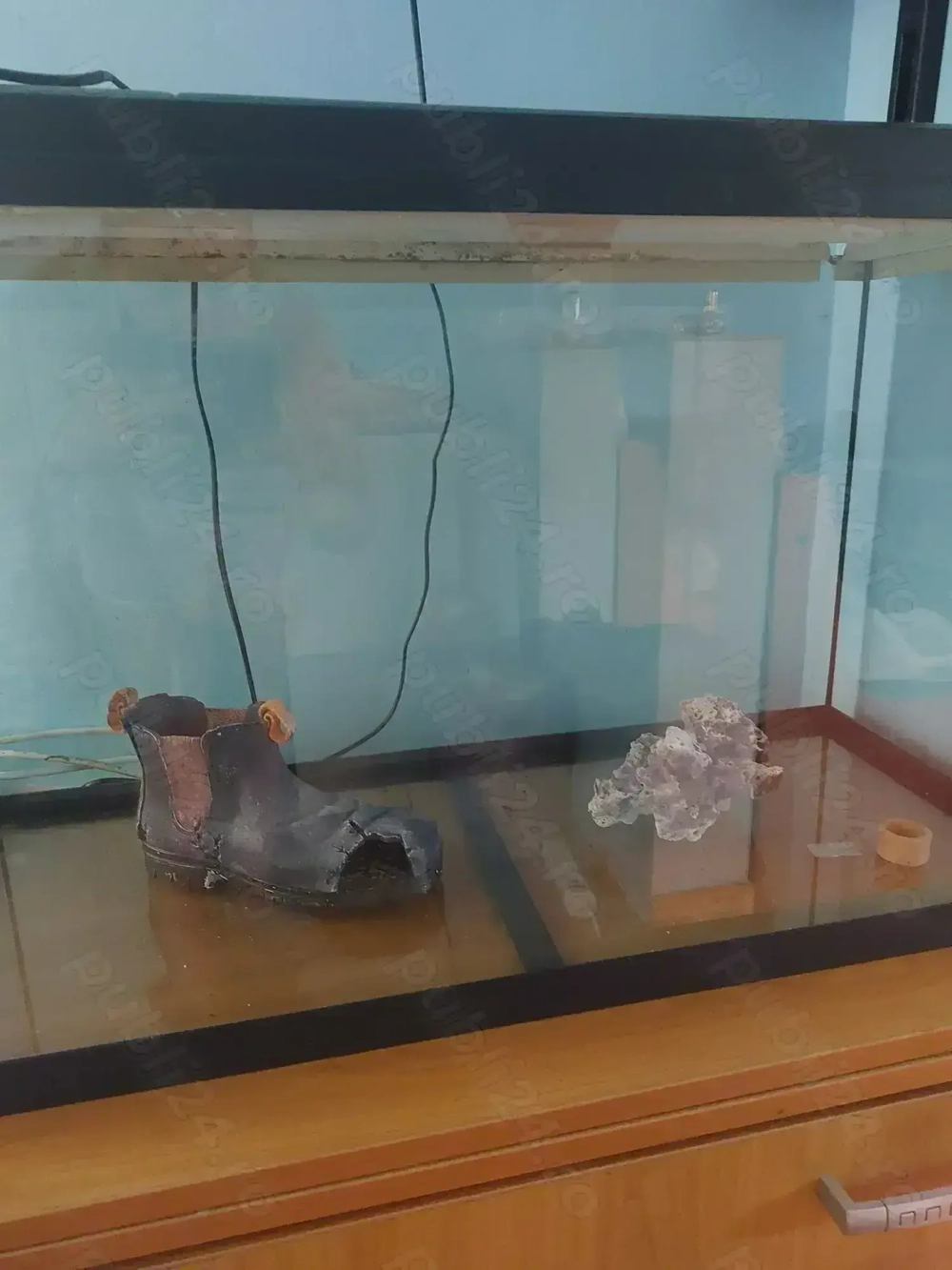 Vând acvariu 125 litri cu capac