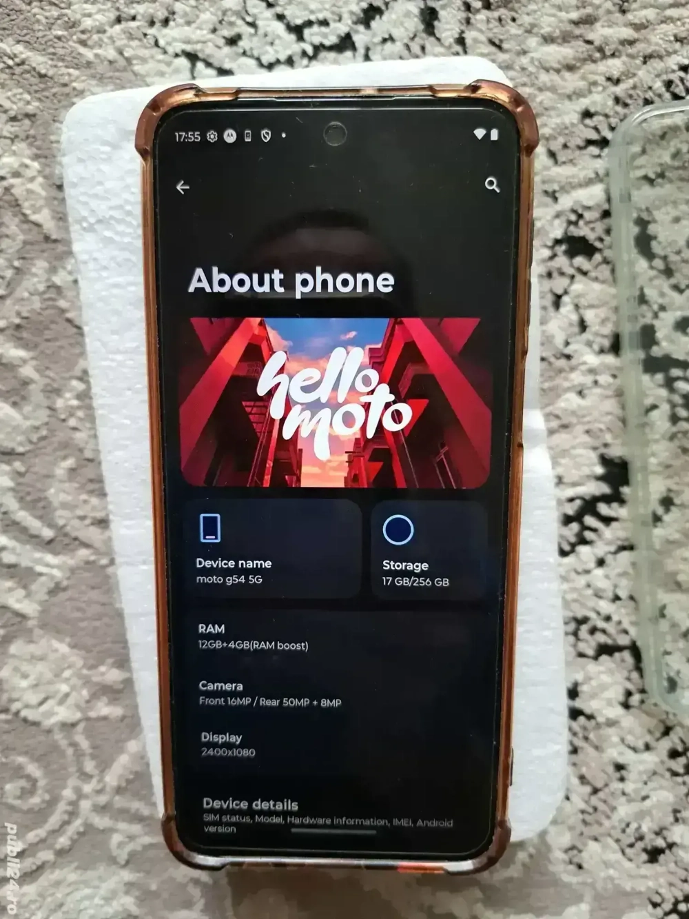 Smartphone Motorola G54 5G, Power Edition, 12GB RAM, 256GB