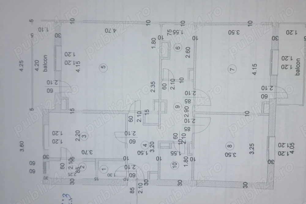 Apartament cu 3 camere