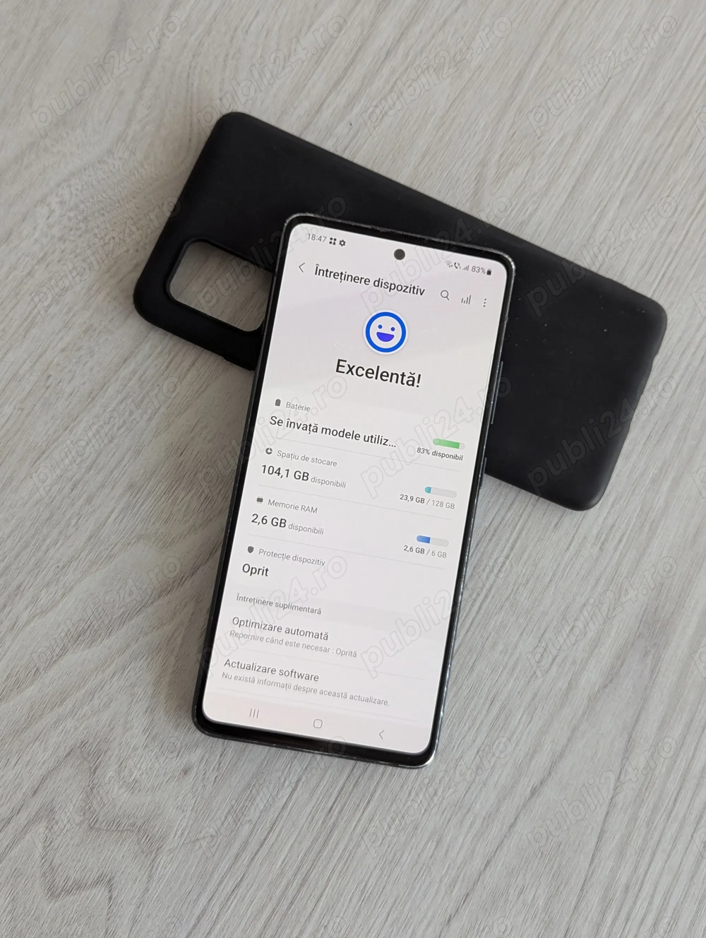 SAMSUNG A51 versiunea 5G A516 128GB memorie 6Gb + Folie + Husa + Cablu incarcare