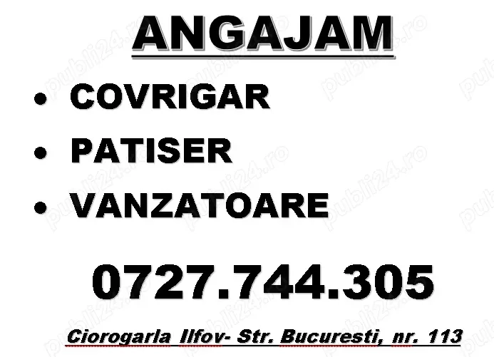 Anagajam Vanzatoare Ciorogarla Ilfov  Anagajam Vanzatoare Ciorogarla Ilfov