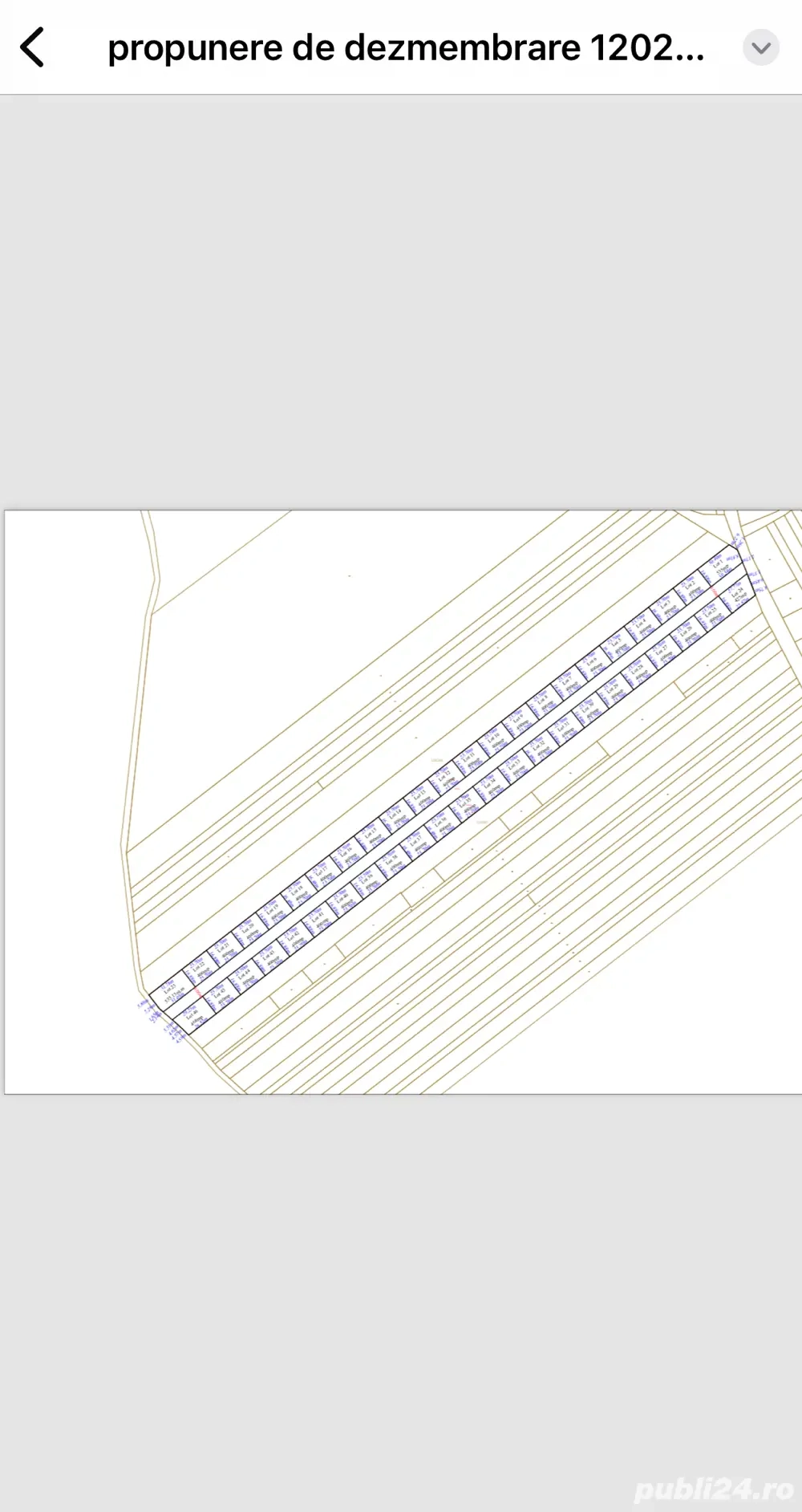 Teren langa padure 45m deschidere toate utilitatile