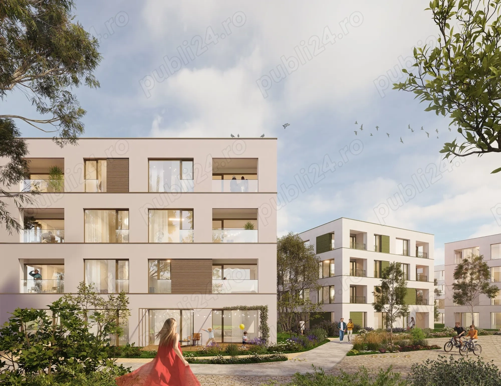 Apartament 2 camere 53 mp suprafata utila, decomandat, str Stuparilor nr. 6, Timisoara