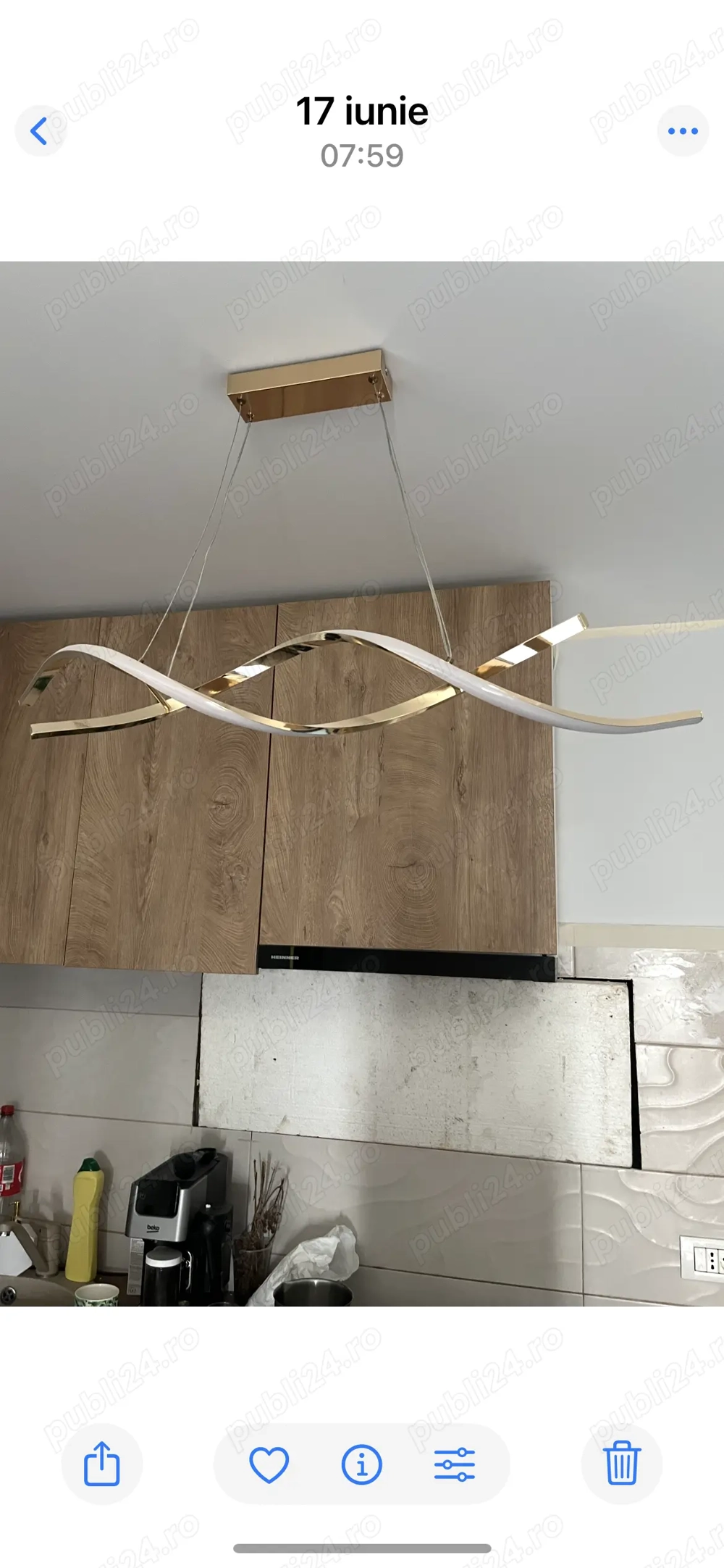 Vând lustră cu fir 