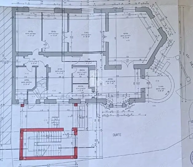 Spatiu Comercial /Birouri 250 Mp Curte Proprie, Str Cuza Voda, Central