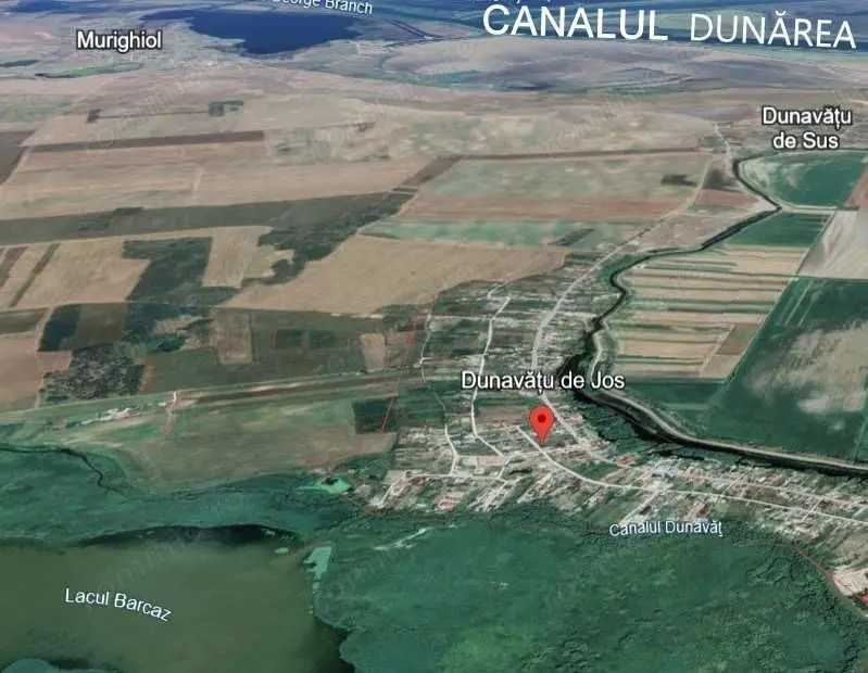 DUNAVATUL DE JOS-  TEREN 686 MP, DESCHIDERE LA CANAL 12,3 ML