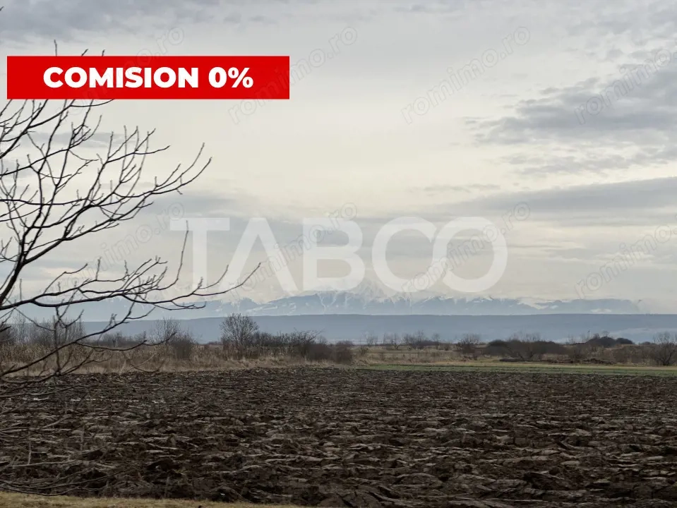 Teren 3750 mp deschidere 54 m de vanzare in Paltinis Sibiu