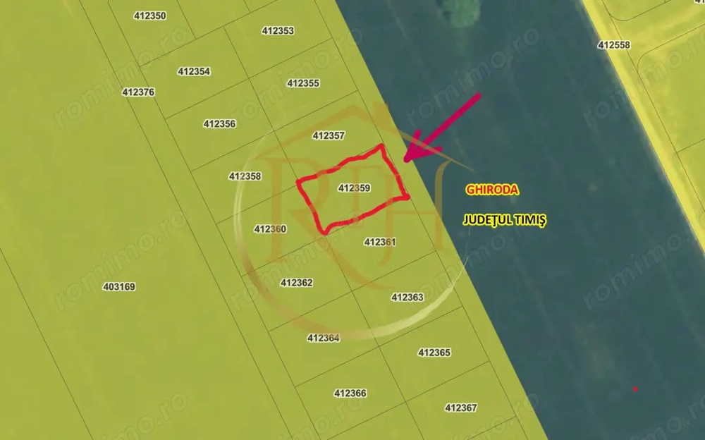  Teren de vânzare în Ghiroda cu toate utilitatile trase – Zona Bistra