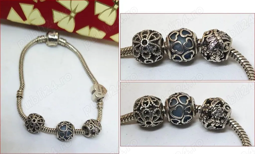 Bratara PANDORA veche, din argint