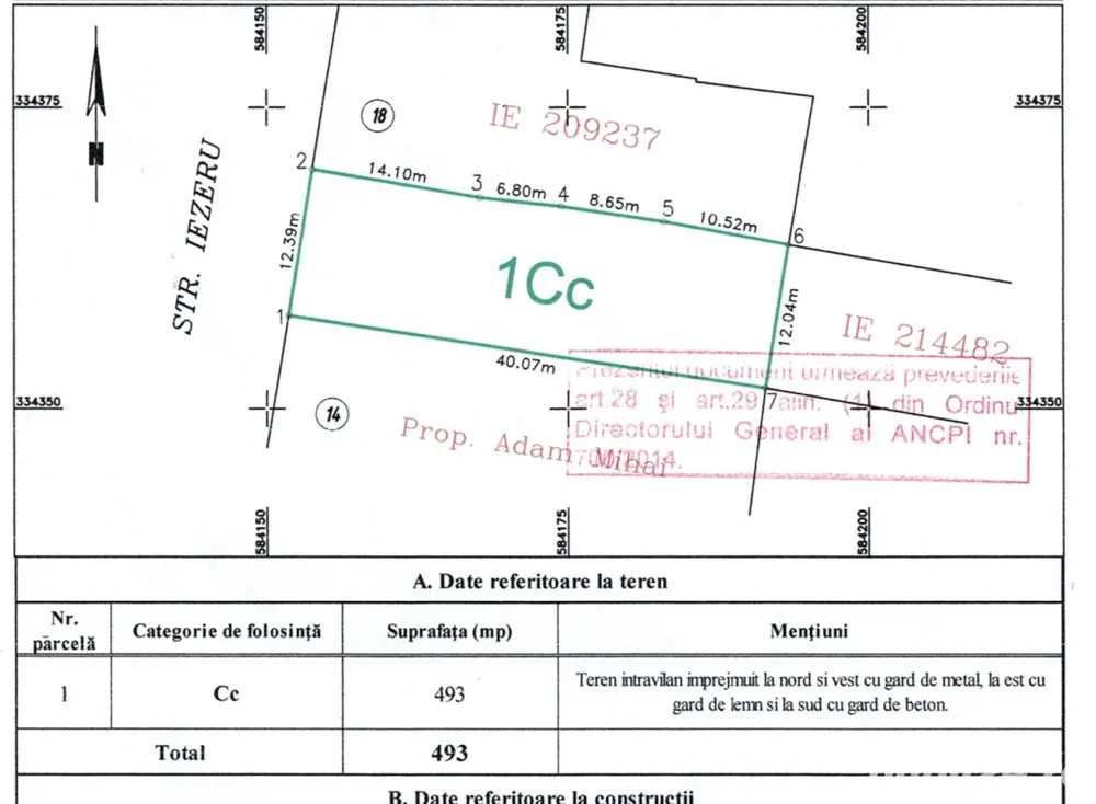 Teren Sisesti - Jandarmeriei 500Mp Proprietar