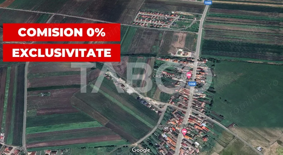 Teren de vanzare 10000 mp CF 107274 deschidere de 42 m in Sura Mica 