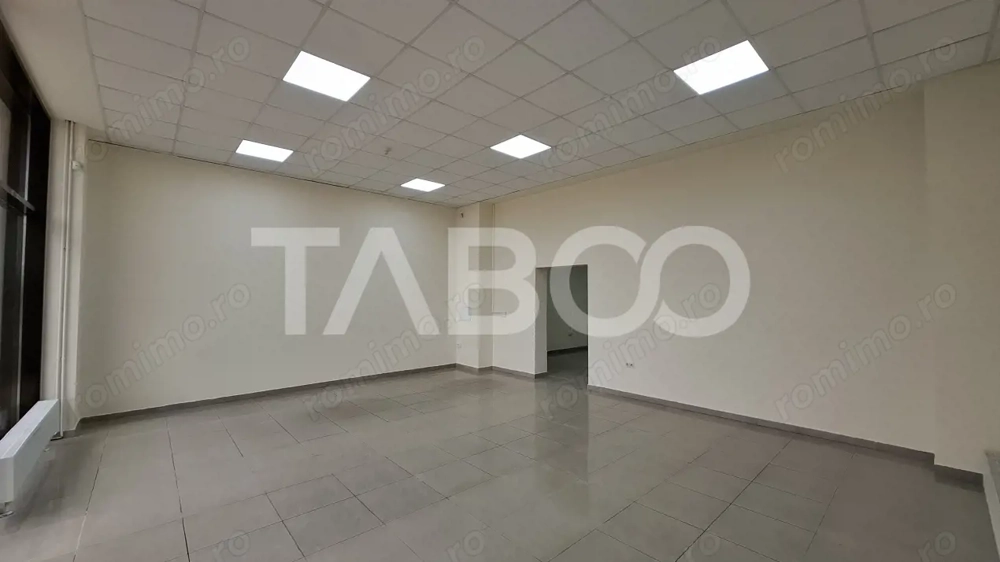 Spatiu comercial cu 2 camere 132 mpu parter cu vad auto Turnisor Sibiu