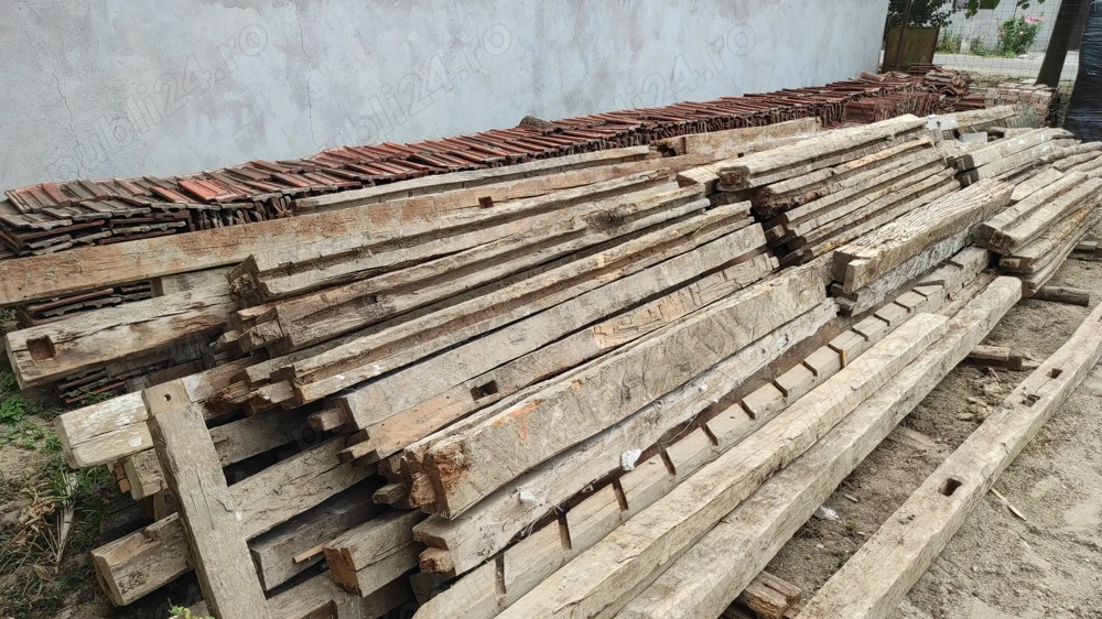 Grinzi stejar vechi  lemn stejar 