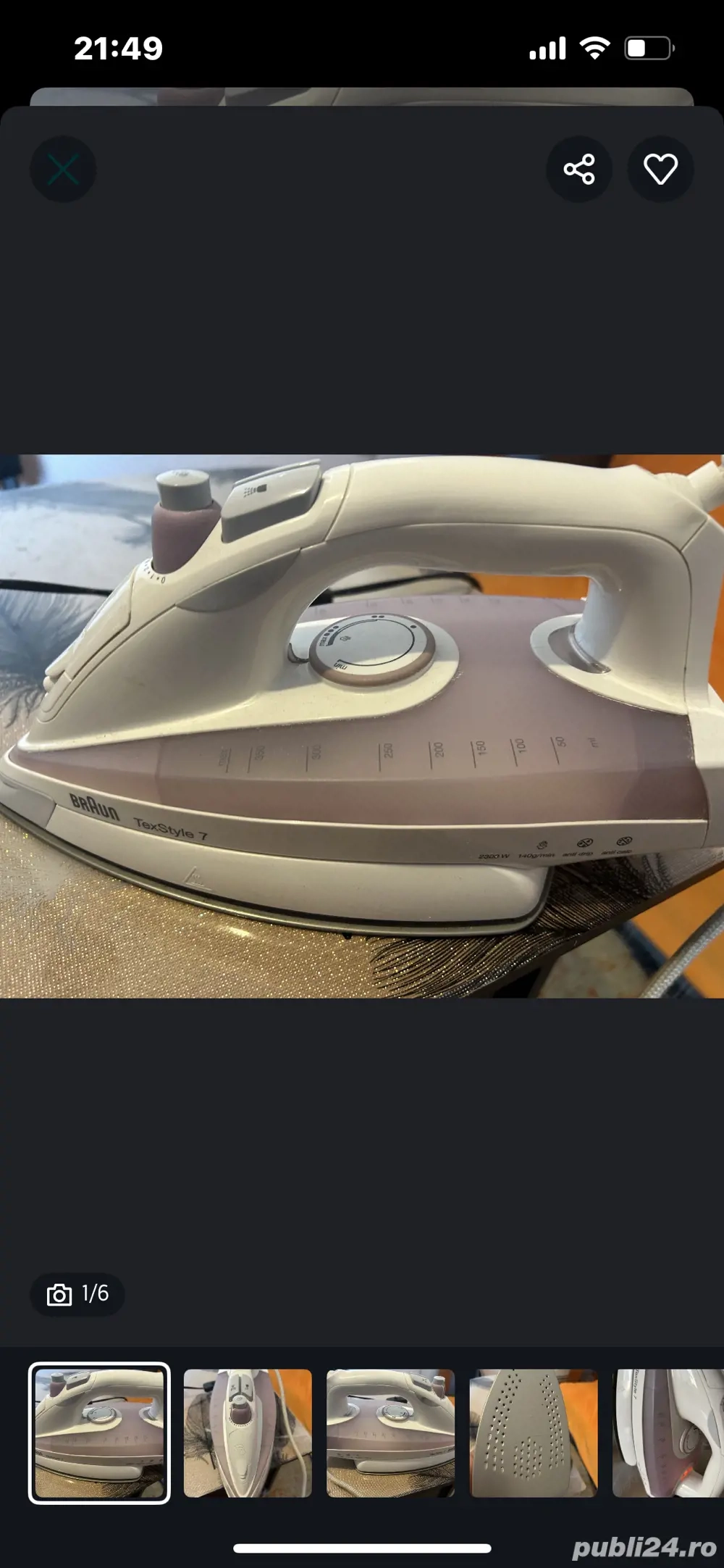 fier de calcat impecabil 