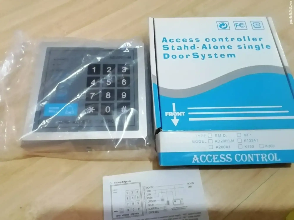 Control acces pe cod numeric 4cifre pt. yala electrica, 12v