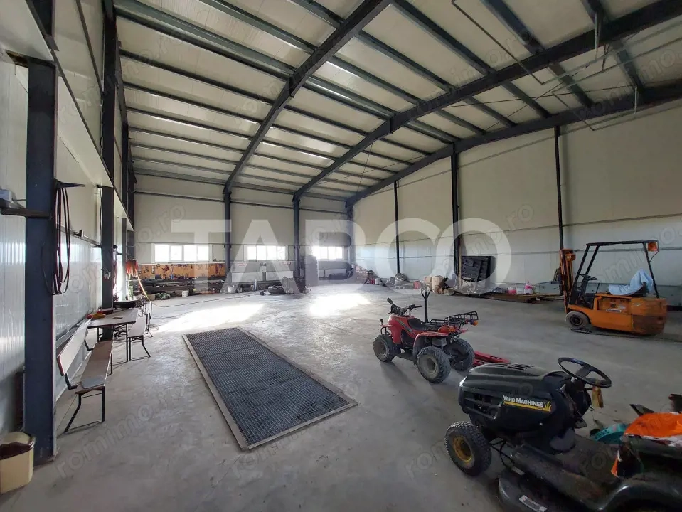 Service auto de inchiriat 300 mp hala acces din DN1 in Bradu Sibiu