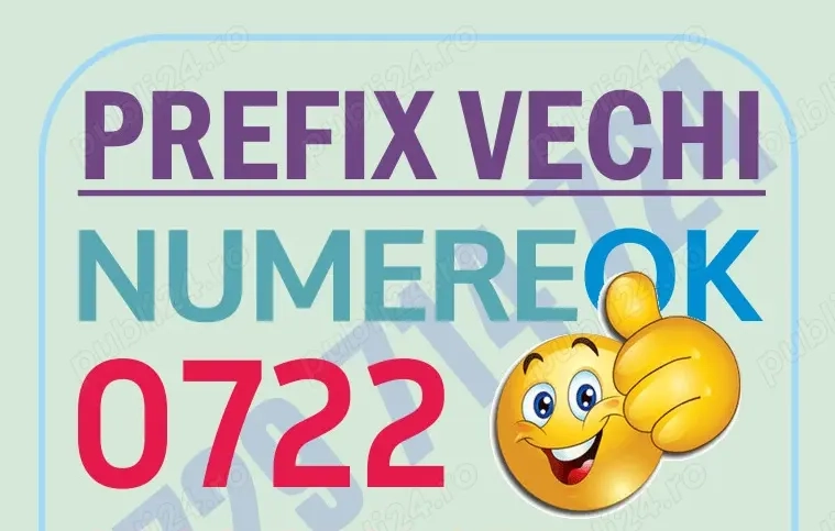 SIM Numar Vodafone prefix vechi, 0722