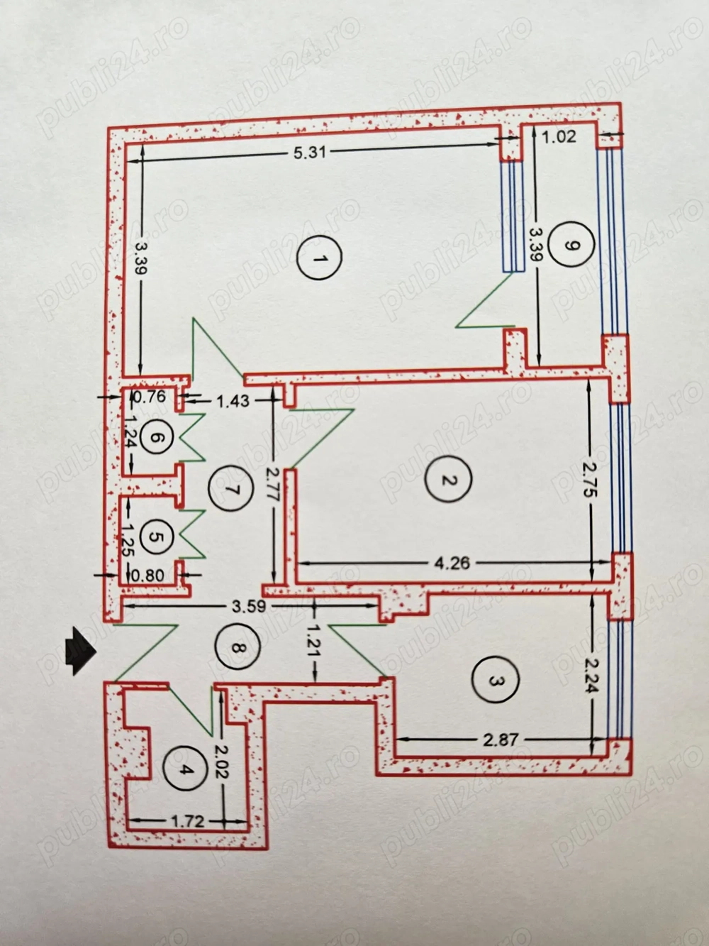 Apartament 2 camere decomandat comision zero