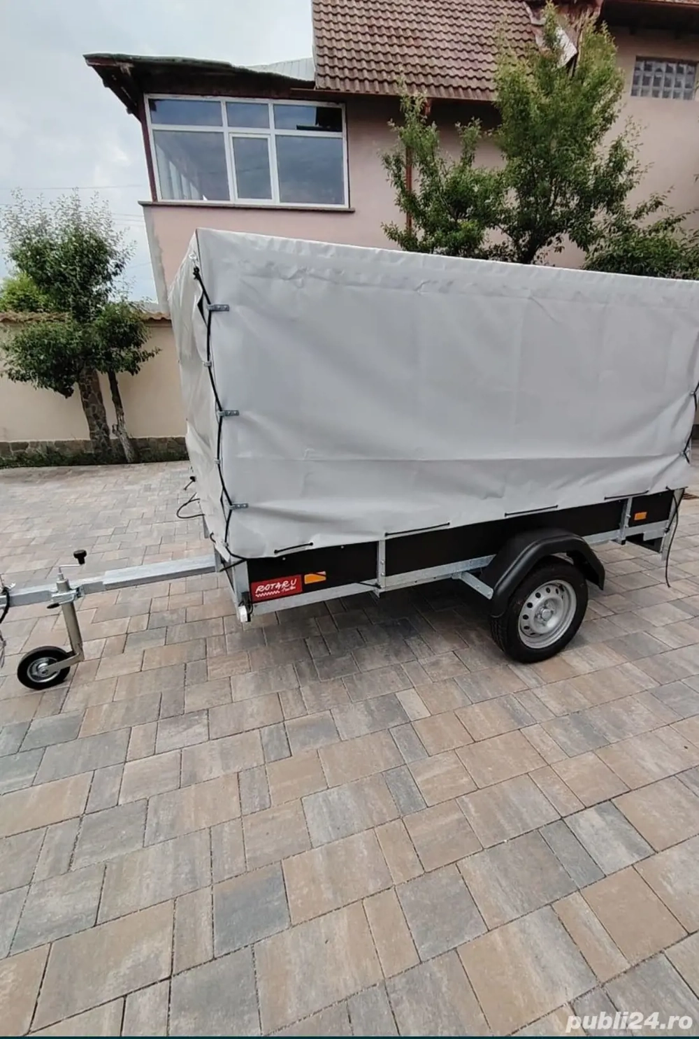 Remorcă auto Rotaru Trailers garanție, nouă, super solidă 