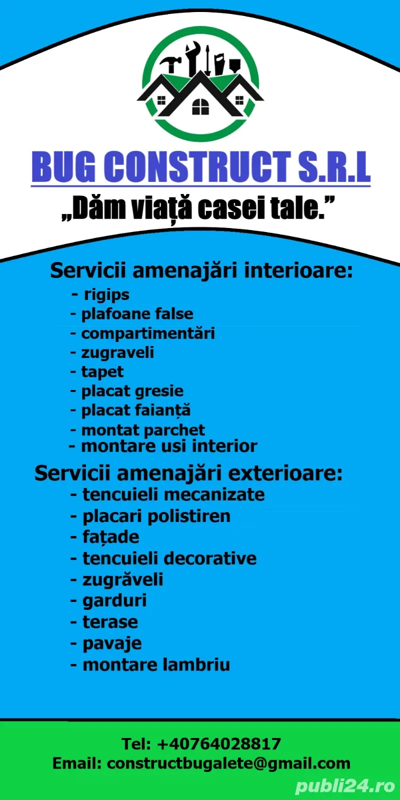 Amenajări interioare și exterioare prețuri accesibile 