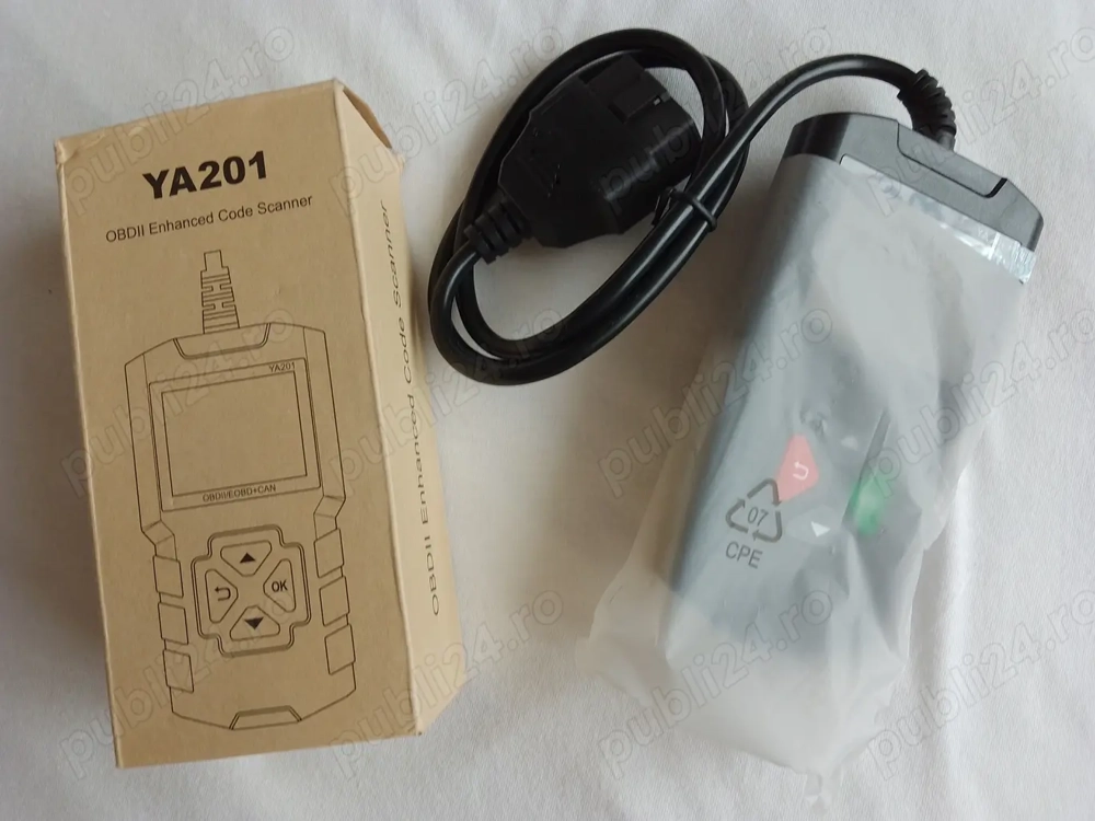 Tester diagnostic auto YA201 OBDII/EOBD compatibil masini din SUA, Europa si  Asia