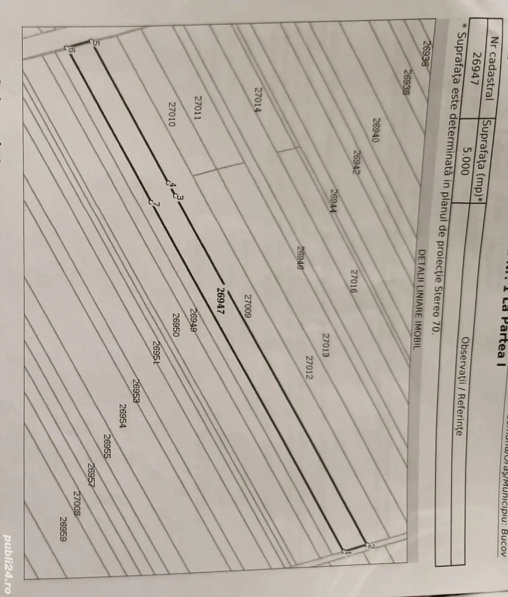 Vând teren în Bucov 