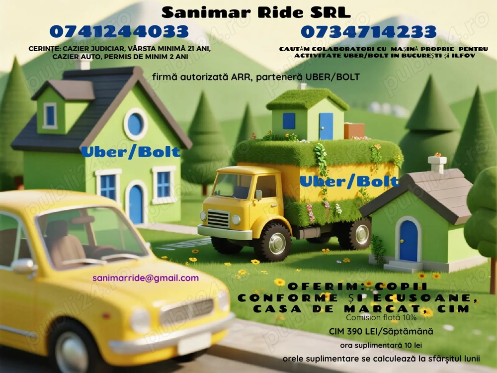 Angajăm șoferi pentru București și Ilfov