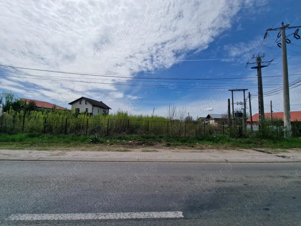 Teren Intravilan 5169 MP Tartasesti Deschidere 46 m DN7 Utilitati 2 Cai Acces