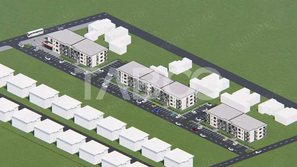 Apartament decomandat de vanzare 52 mpu 2 camere 2 logii loc parcare