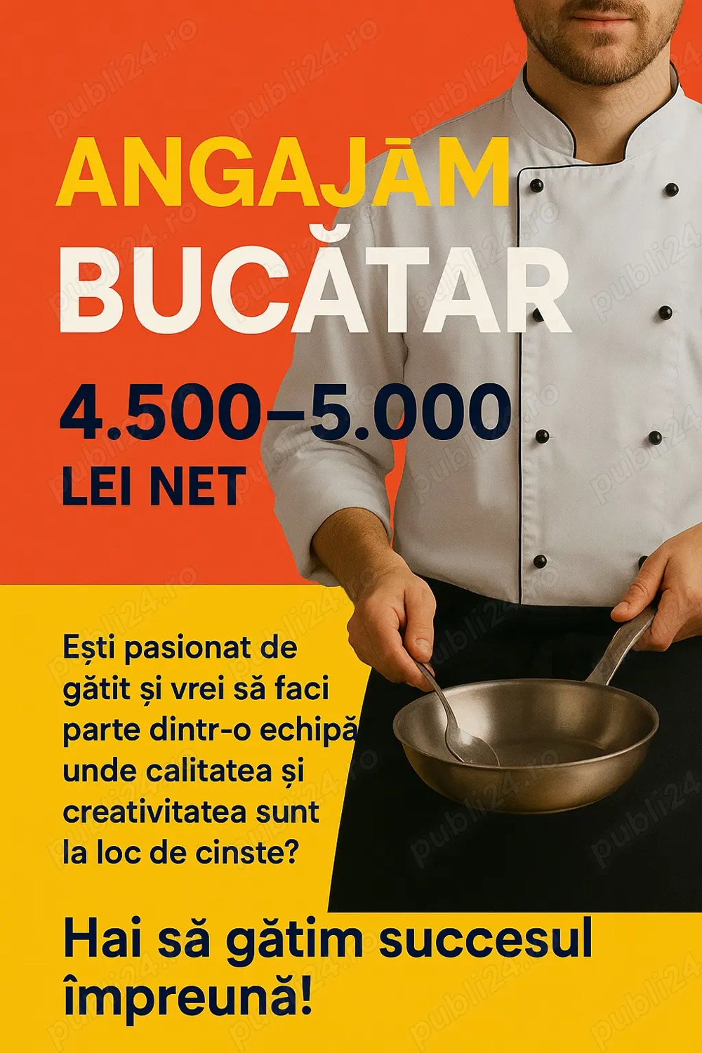 Angajez Bucatar Restaurant Amontis 
