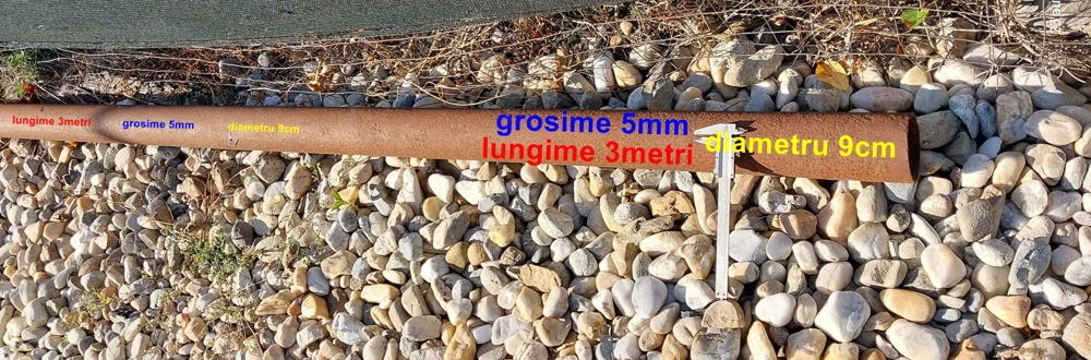 Teava groasa pentru stalpi porti si stalpi gard