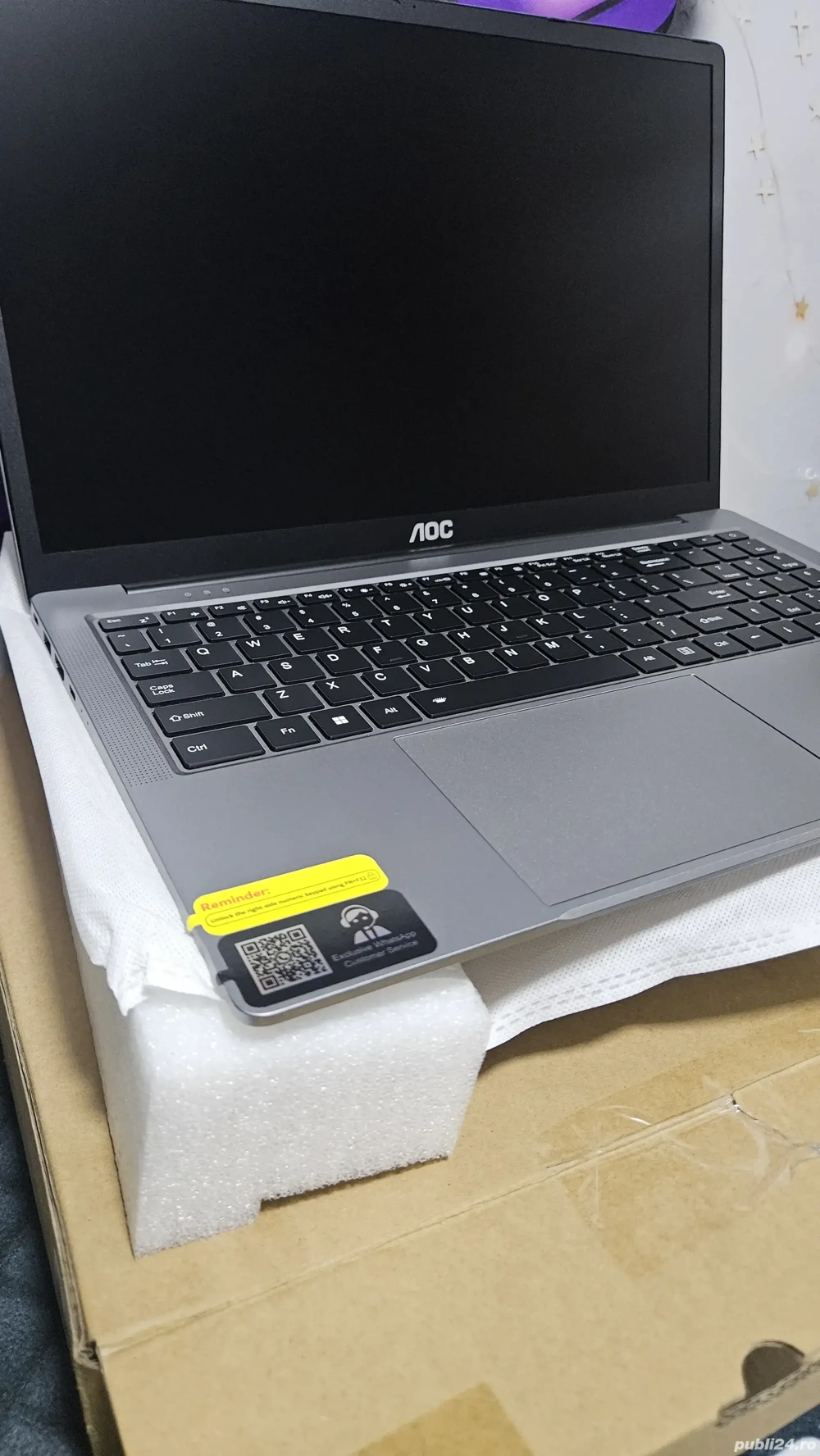 Laptop AOC Ryzen 7 5700 16GB Ram Ddr 4 Ssd 512GB Nou Neactivat.Pre  fix!