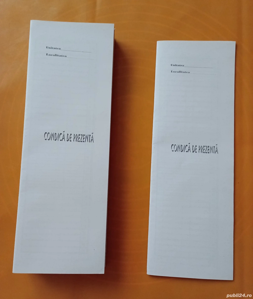 20 Caiete Condici de prezența la serviciu, la muncă, noi