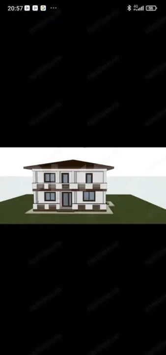 Proiect Casă + garaj în construcție – teren 553 mp, Holboca