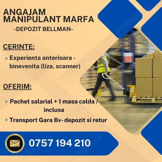 Manipulant marfa - Bellman Brasov!