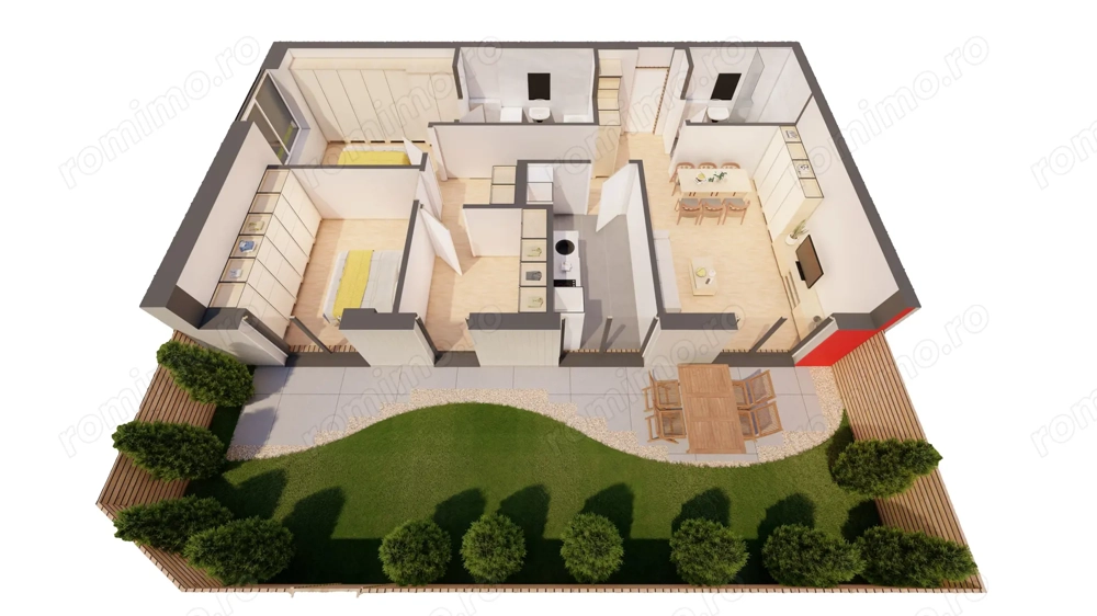 Singurul apartament NOU cu gradina proprie la ARED Comision 0