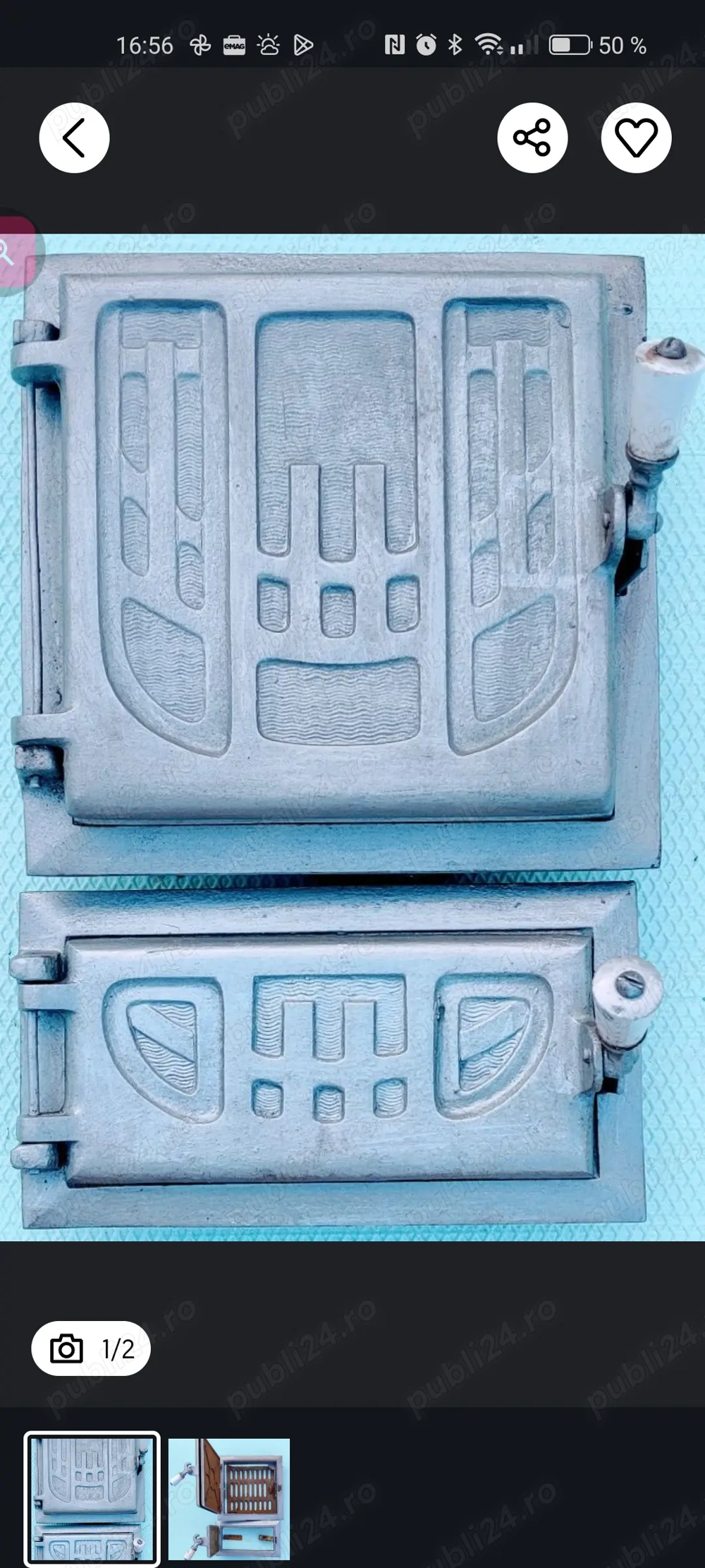 Uși sobă - set 2 buc 